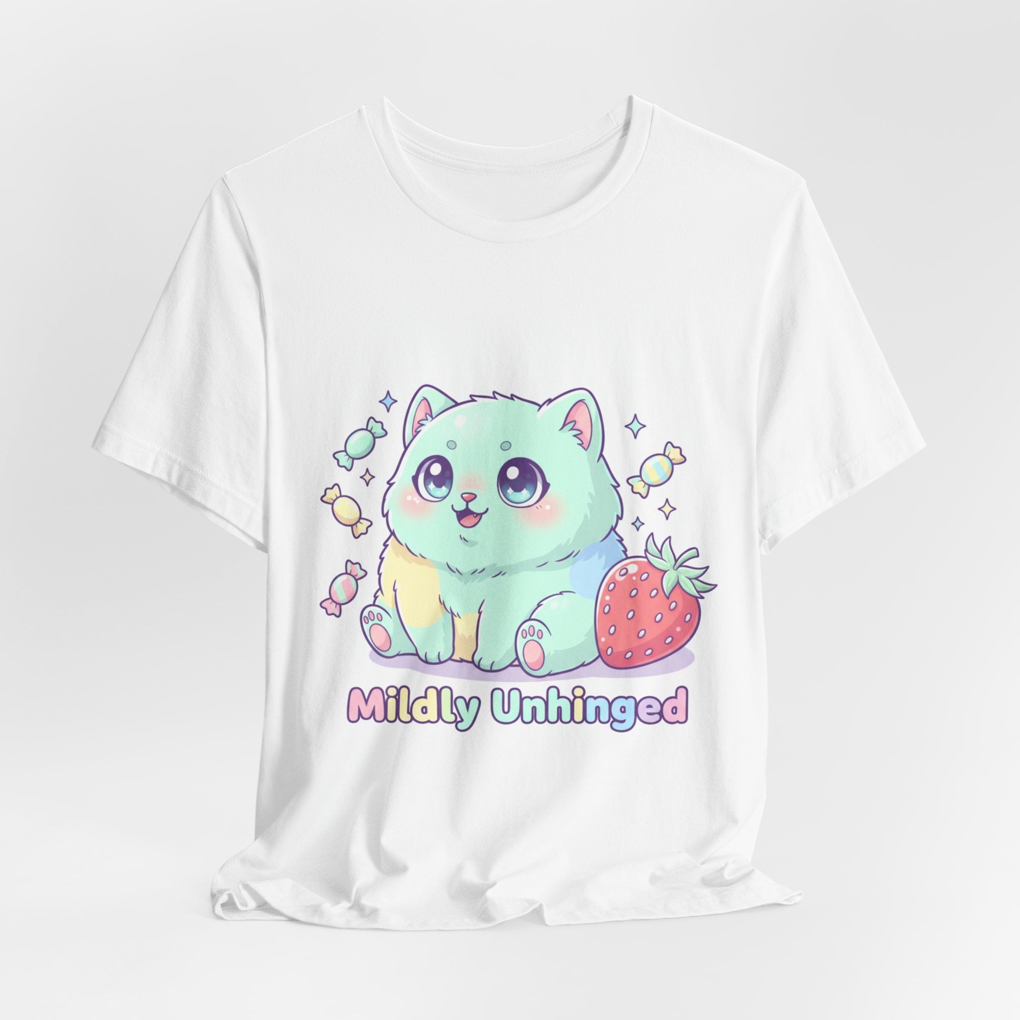 Mildly Unhinged Cute Cat Tee