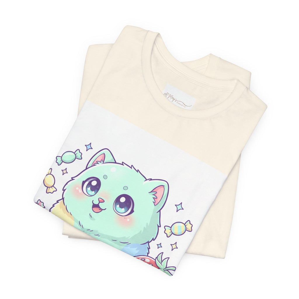 Mildly Unhinged Cute Cat Tee | T-Shirt | Al Mery's Paradise
