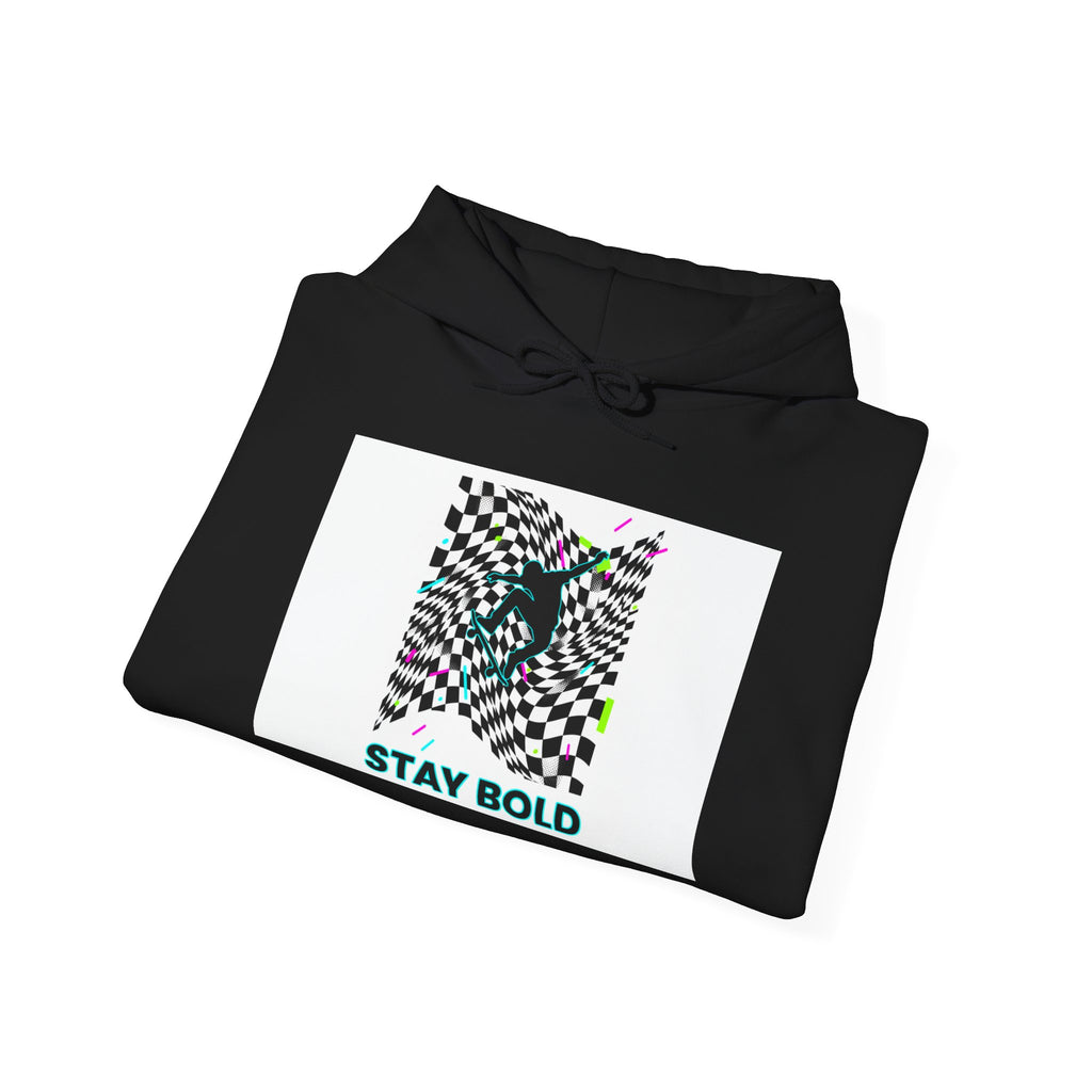Warped Checker Print Hoodie | dizzy checker pattern, mod ... | Hoodie | Al Mery's Paradise