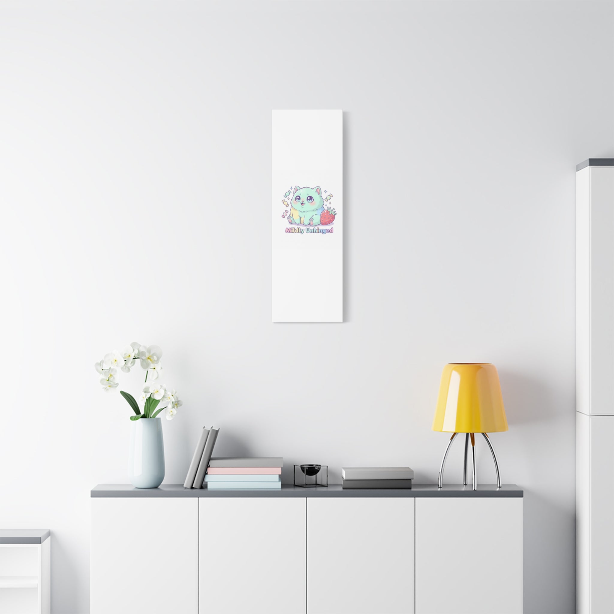 Mildly Unhinged Cute Kawaii Monster Canvas