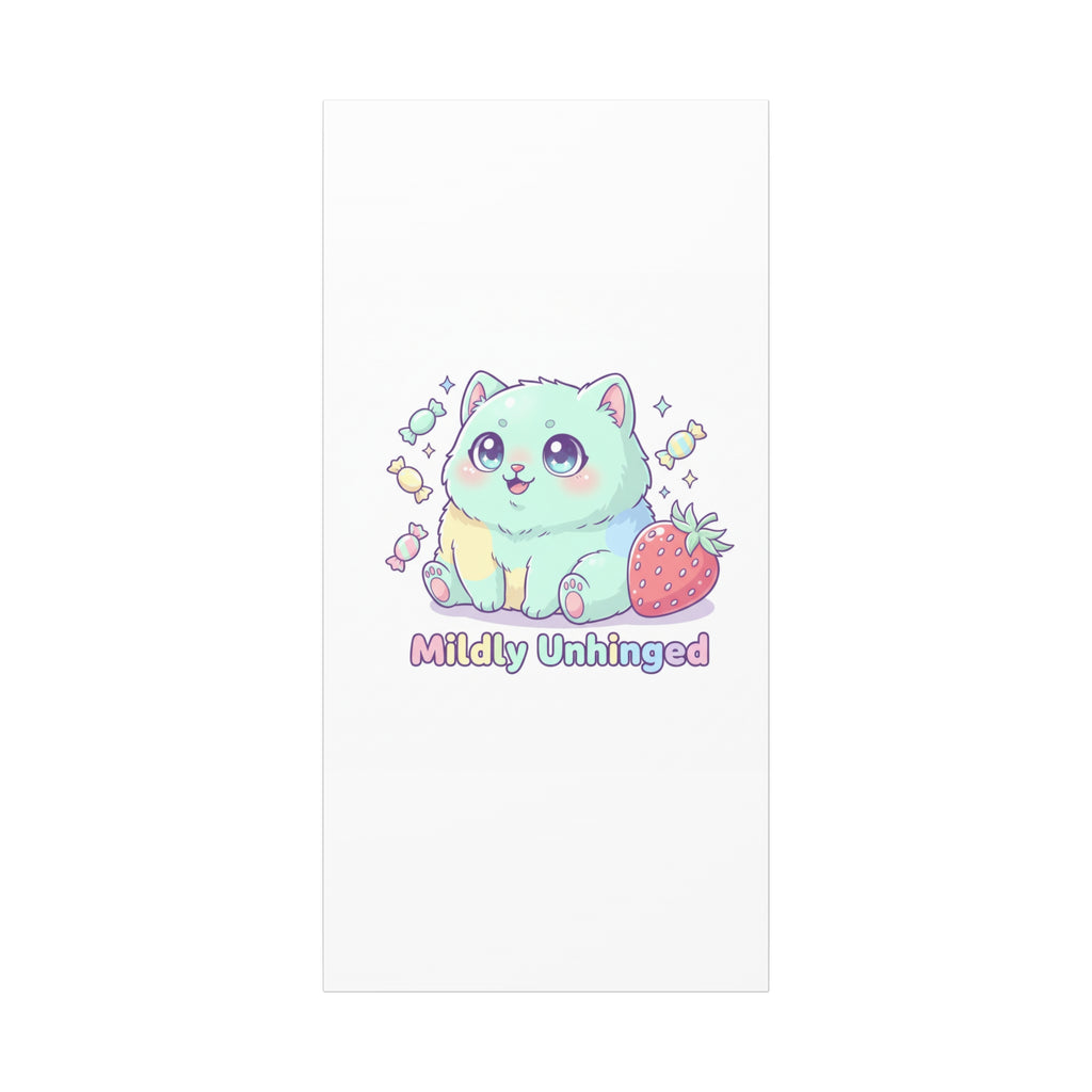 Mildly Unhinged Cute Kawaii Monster Canvas
