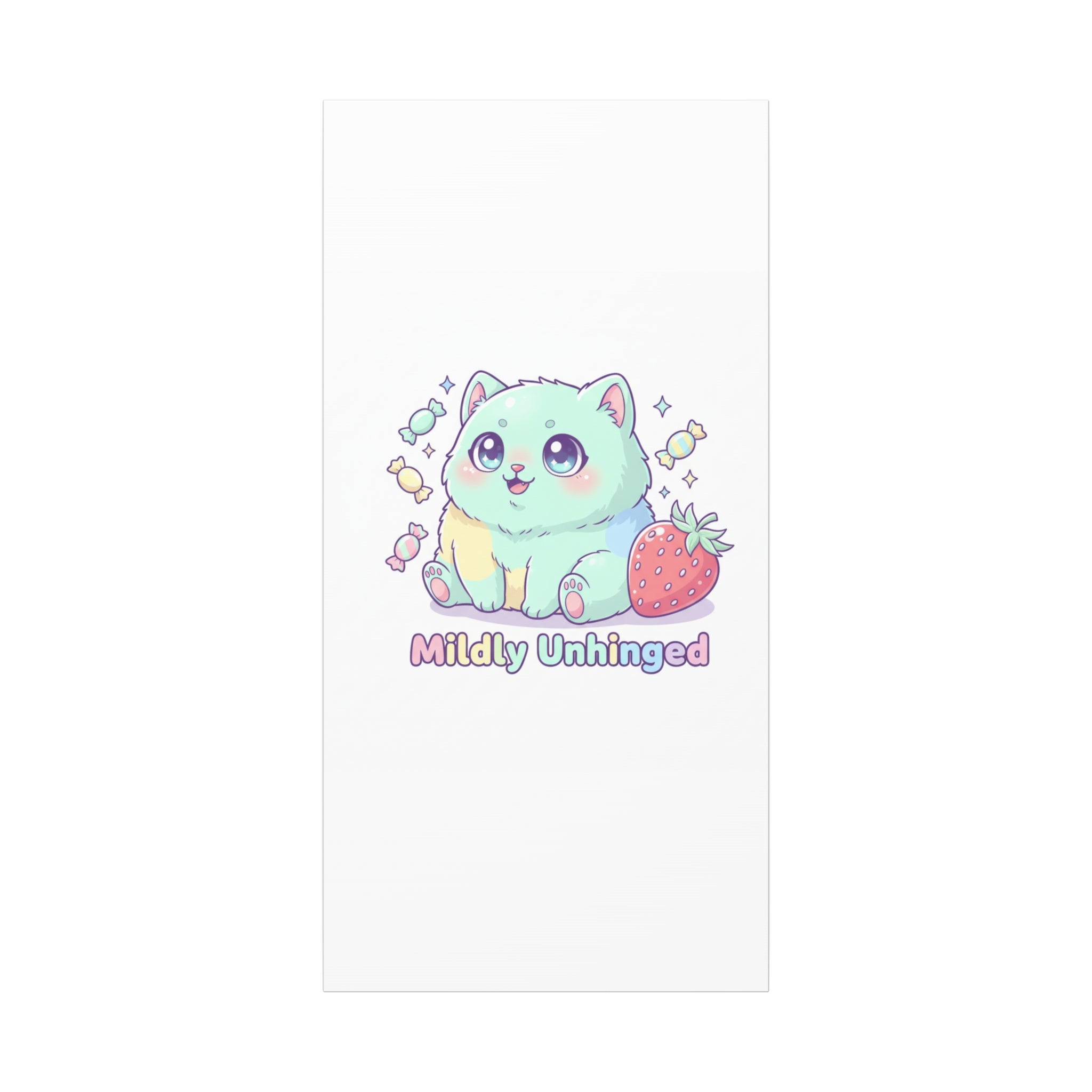 Mildly Unhinged Cute Kawaii Monster Canvas