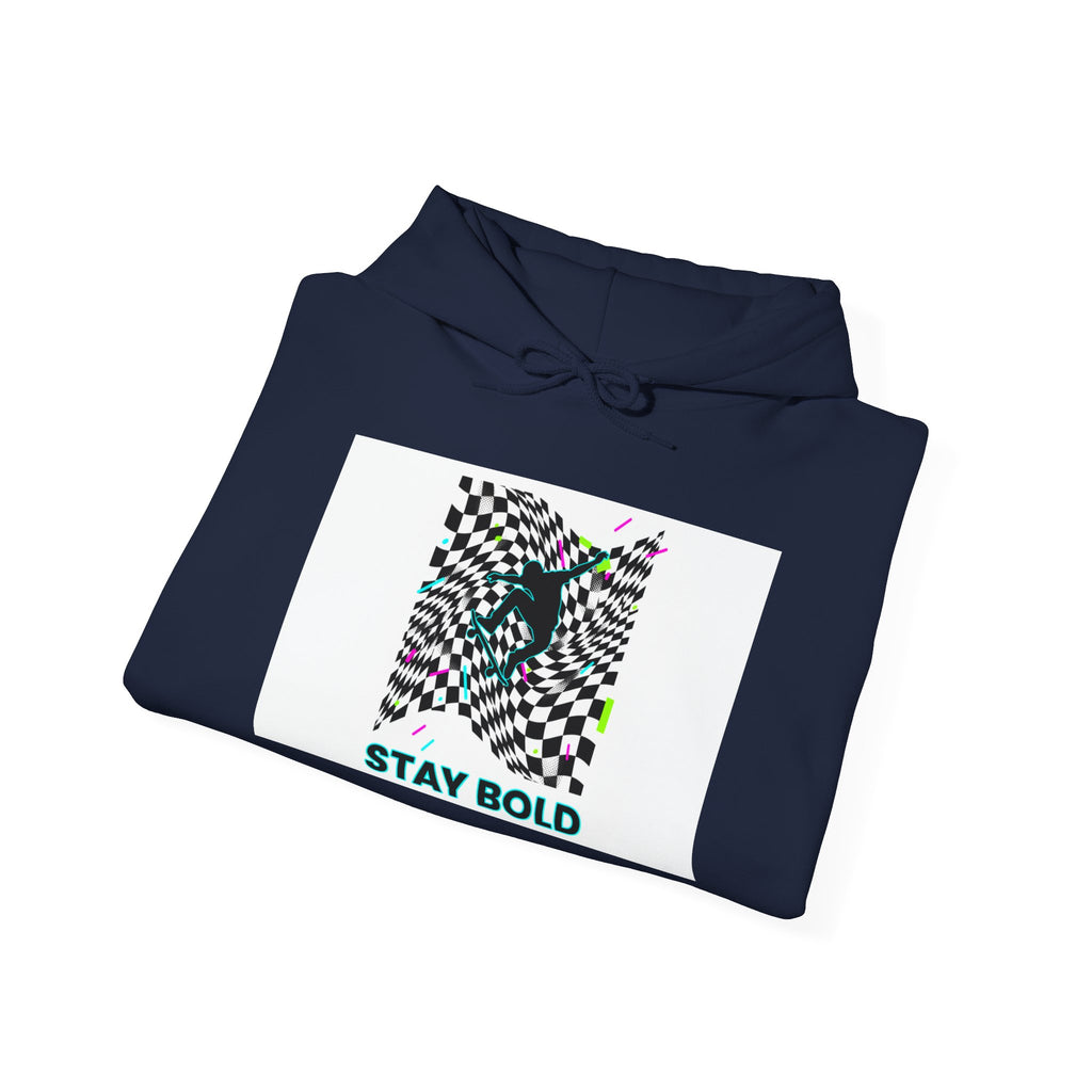 Warped Checker Print Hoodie | dizzy checker pattern, mod ... | Hoodie | Al Mery's Paradise