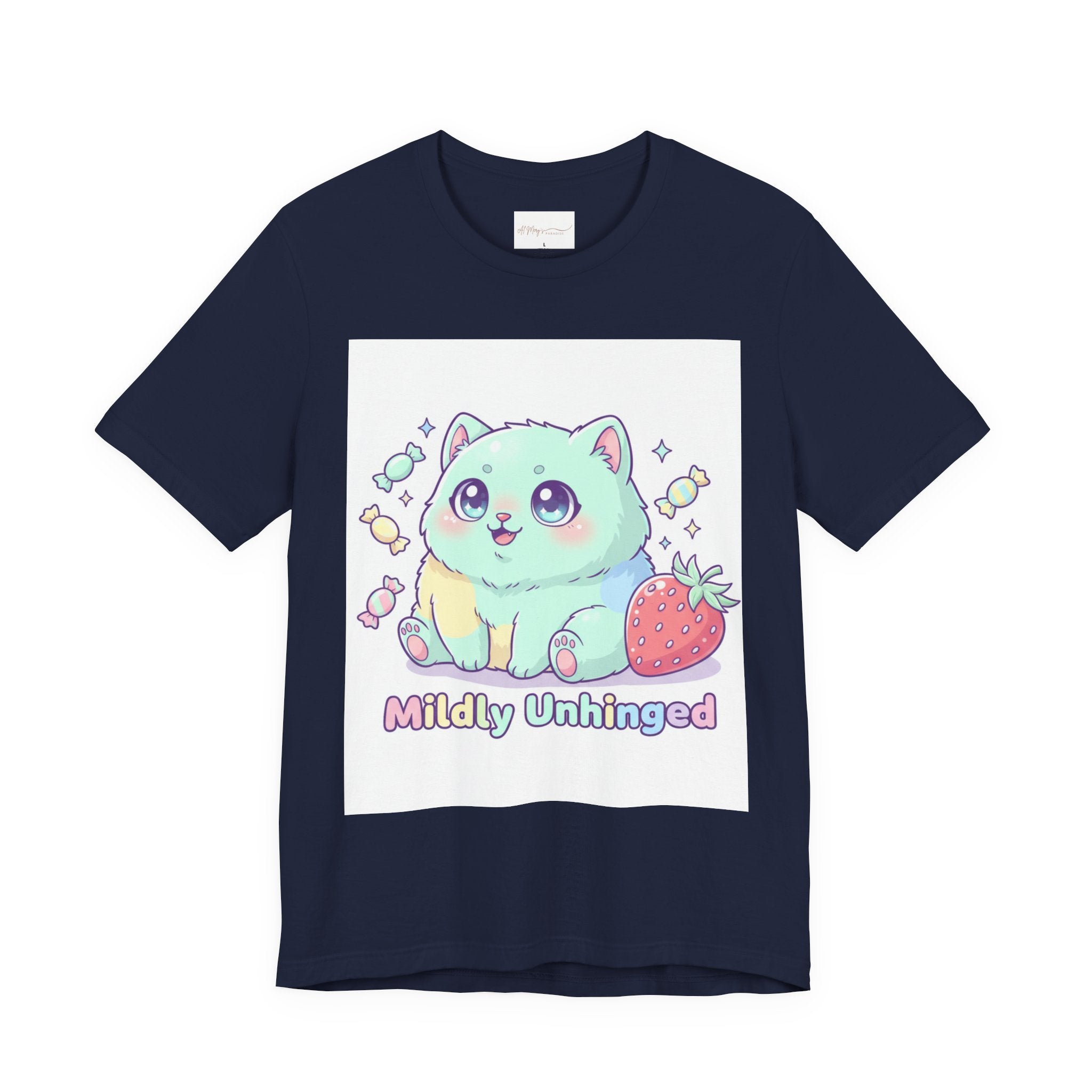 Mildly Unhinged Cute Cat Tee