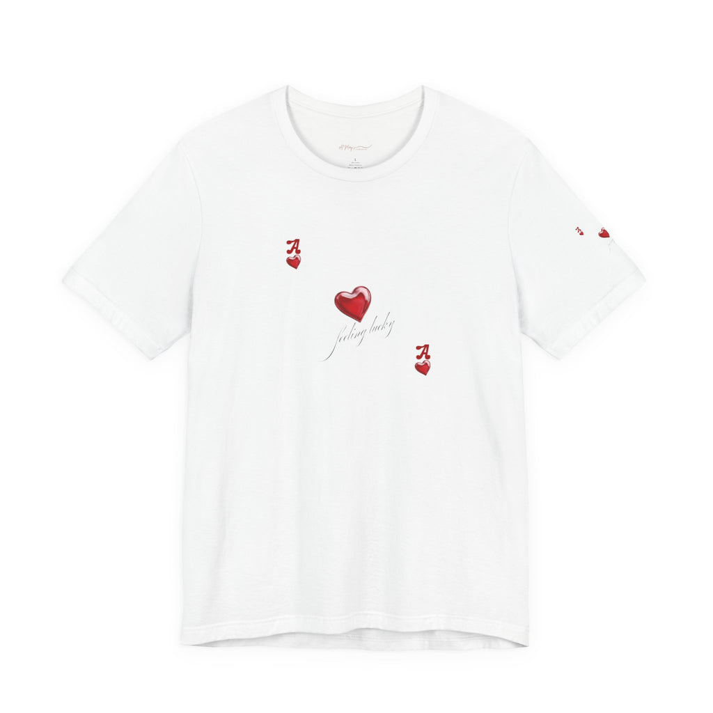Heart Card T-shirt | in White S | T-Shirt | Al Mery's Paradise