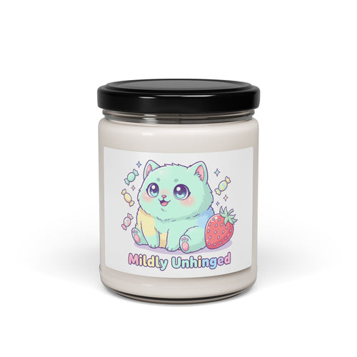 Mildly Unhinged Cute Cat Candle | in Apple Harvest 9oz | Home Decor | Al Mery's Paradise