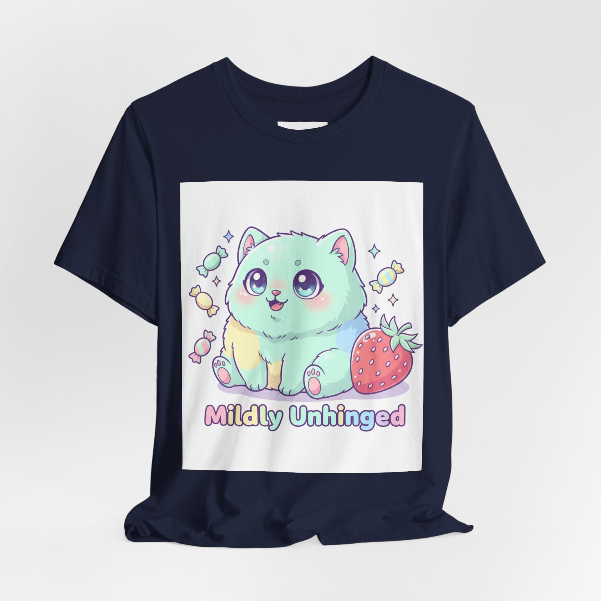 Mildly Unhinged Cute Cat Tee | T-Shirt | Al Mery's Paradise