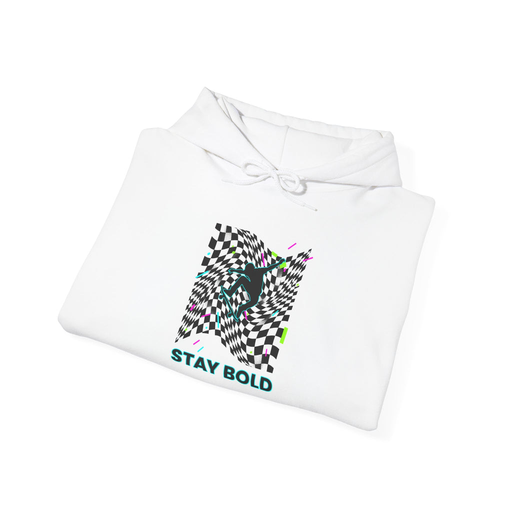 Warped Checker Print Hoodie | dizzy checker pattern, mod ... | Hoodie | Al Mery's Paradise