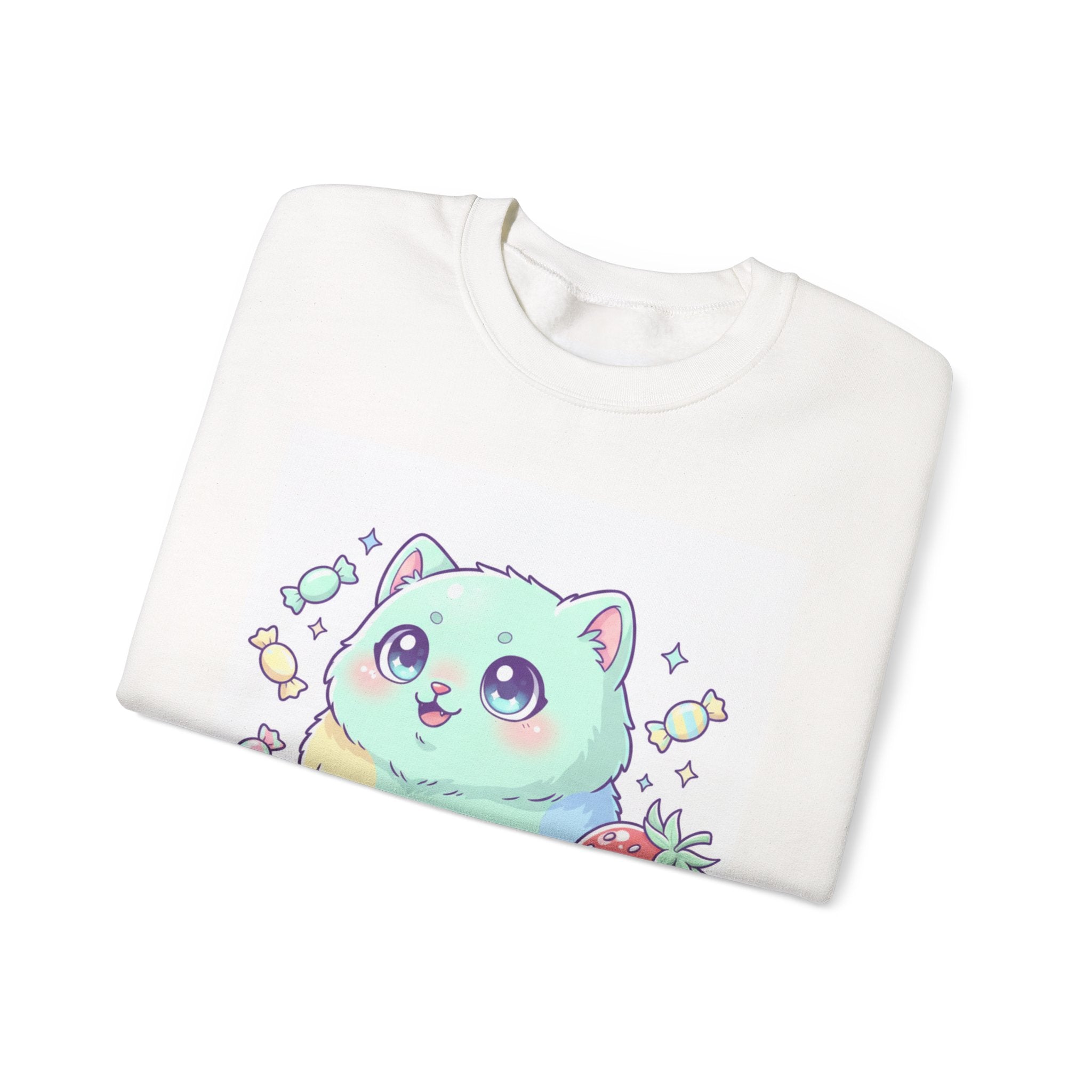 Mildly Unhinged Kawaii Cat Sweatshirt