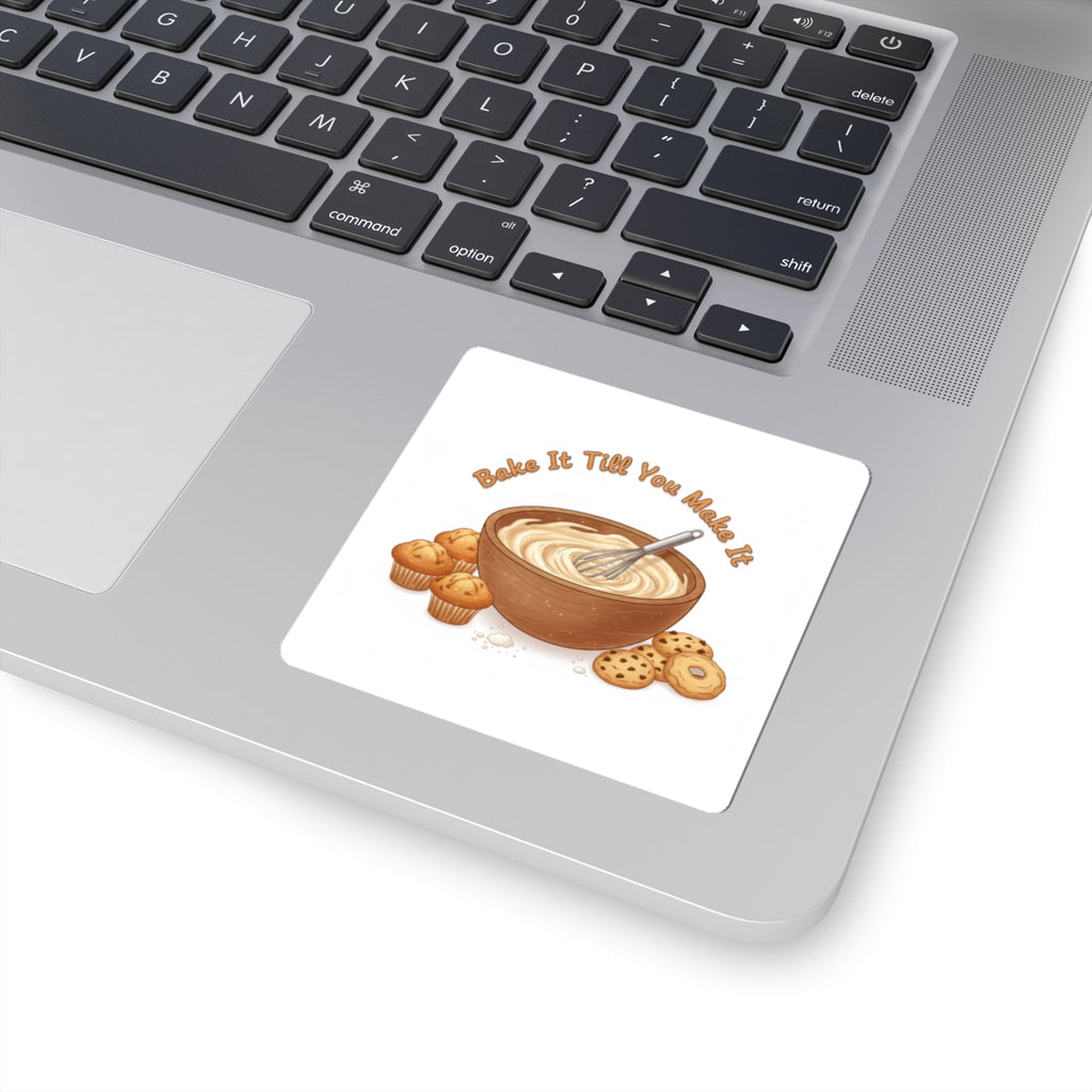 Bake It Till You Make It Sticker | Cozy Baking, Cookie Lover