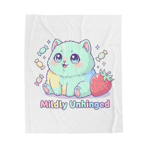 Mildly Unhinged Blanket | in 50" × 60" | All Over Prints | Al Mery's Paradise