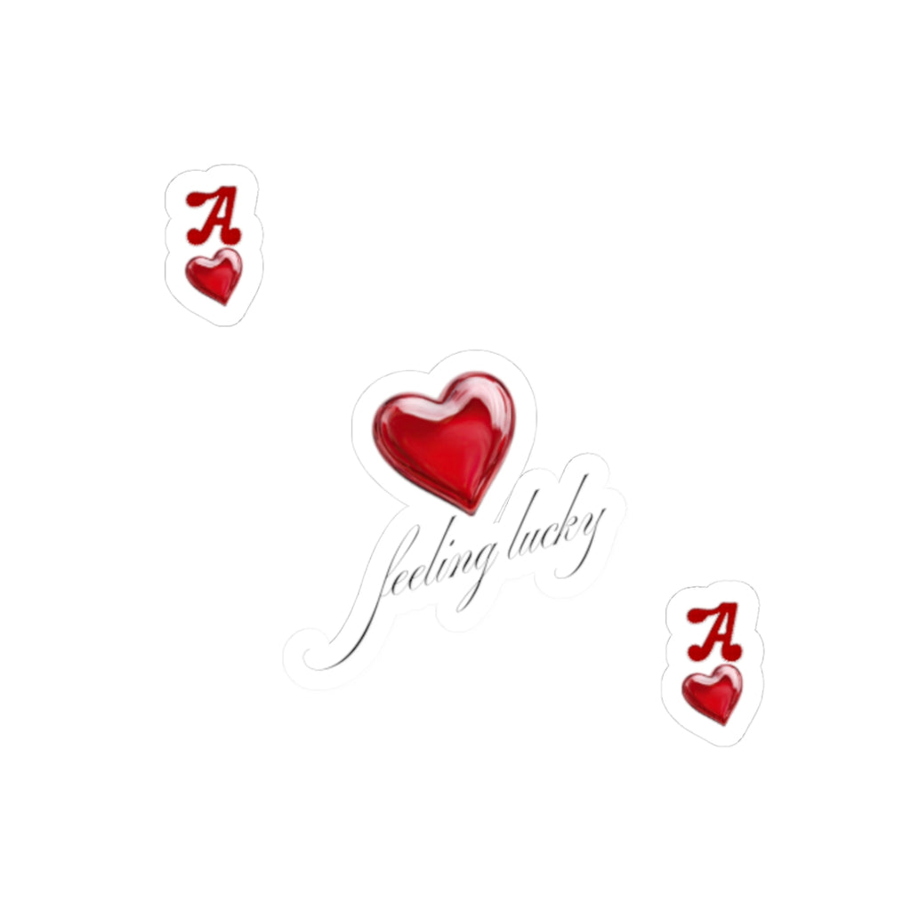 Feeling Lucky Stickers | in 3" × 3" White | Paper products | Al Mery's Paradise