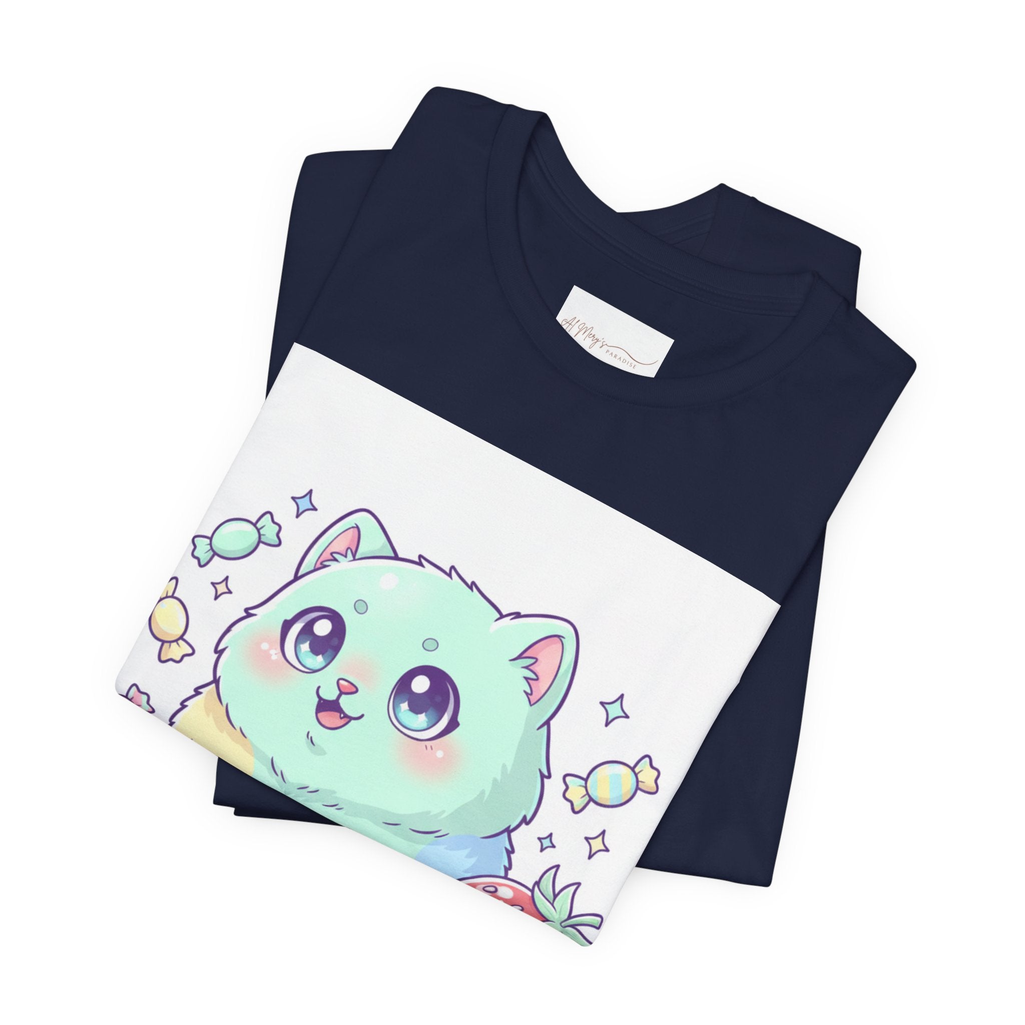 Mildly Unhinged Cute Cat Tee | T-Shirt | Al Mery's Paradise