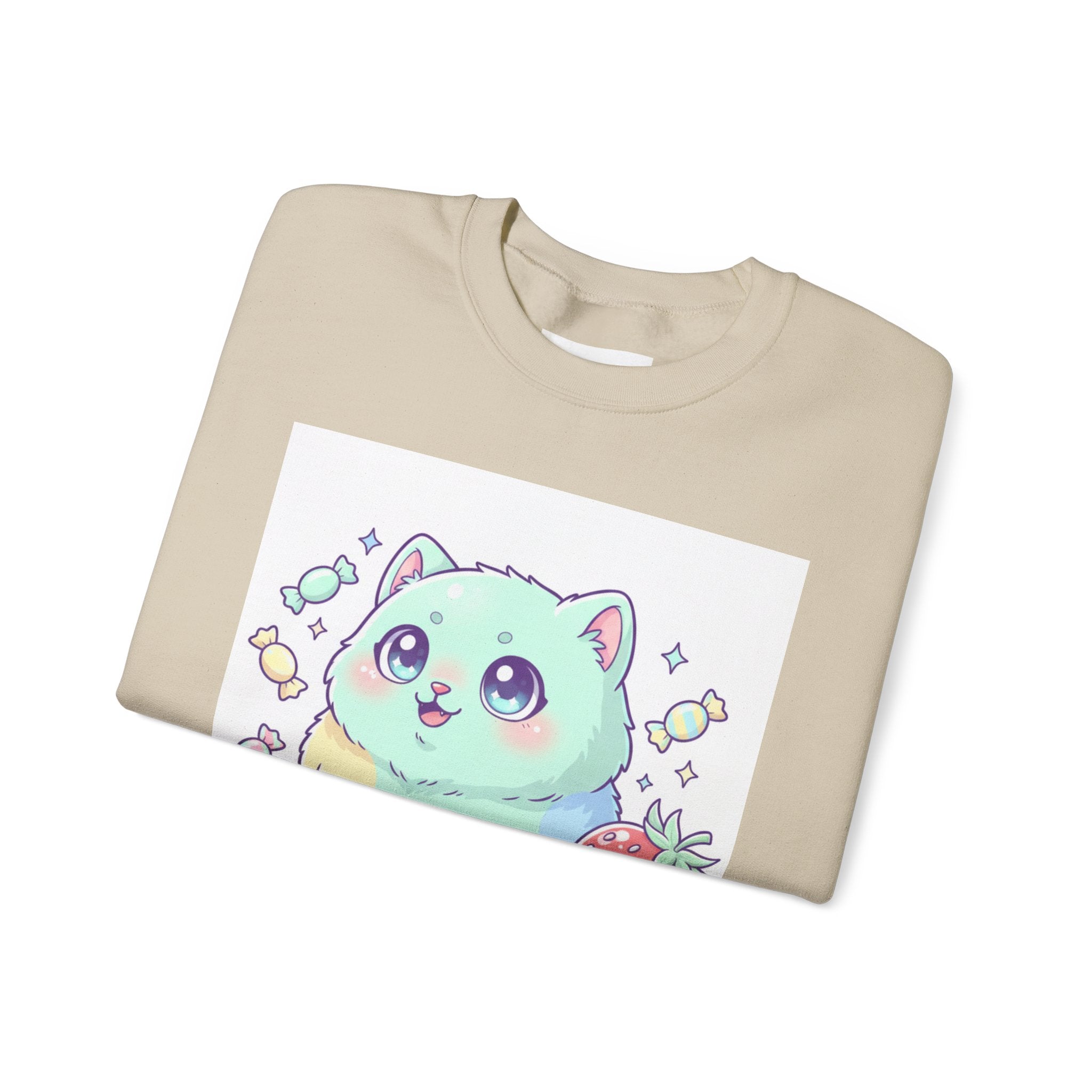 Mildly Unhinged Kawaii Cat Sweatshirt