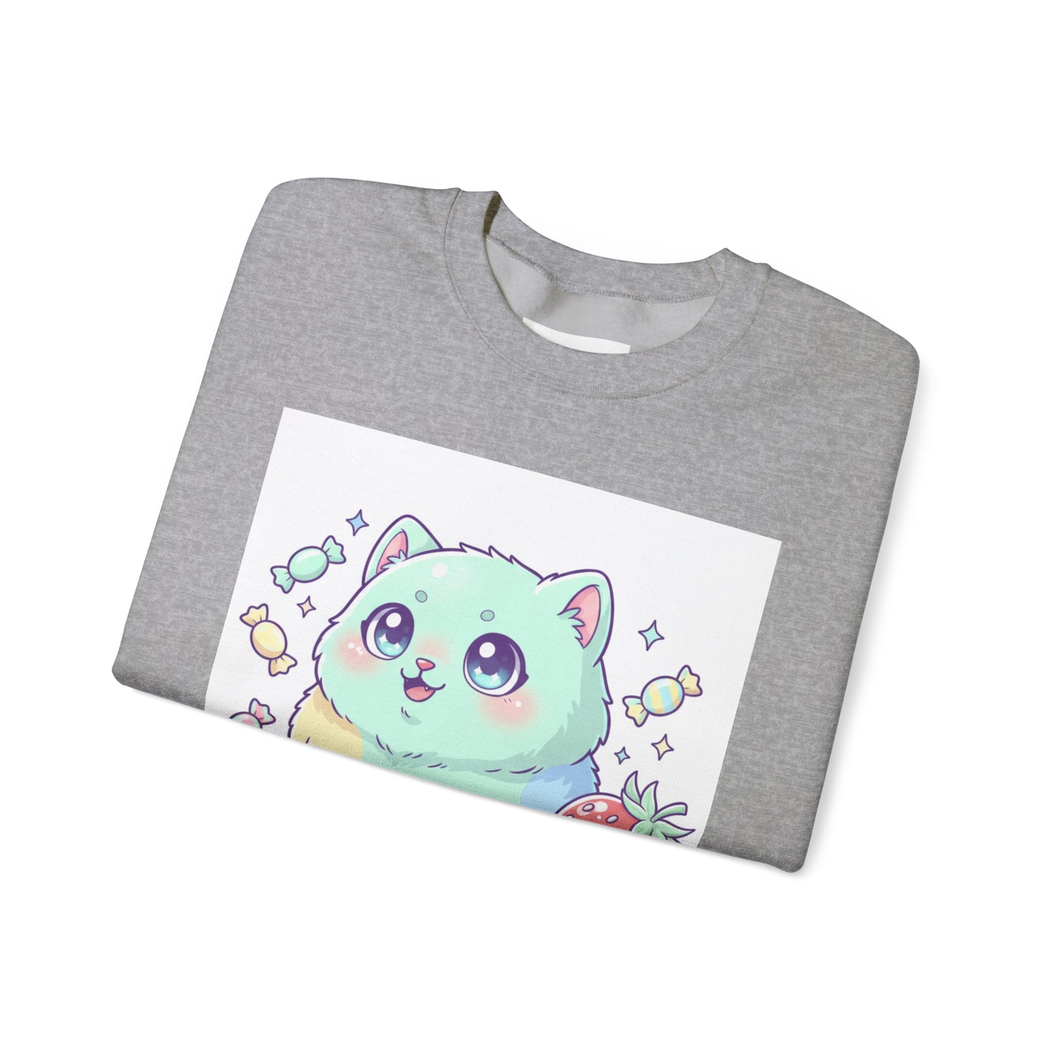 Mildly Unhinged Kawaii Cat Sweatshirt