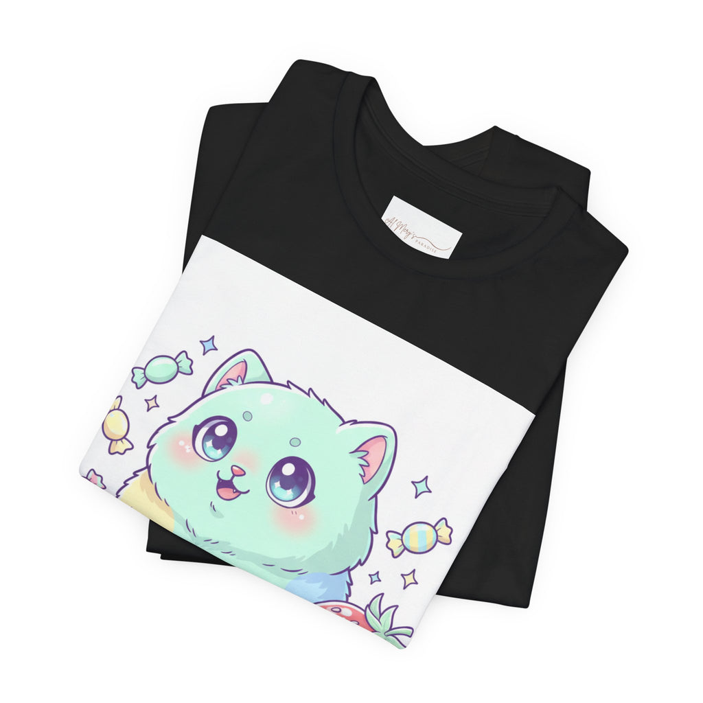 Mildly Unhinged Cute Cat Tee | T-Shirt | Al Mery's Paradise