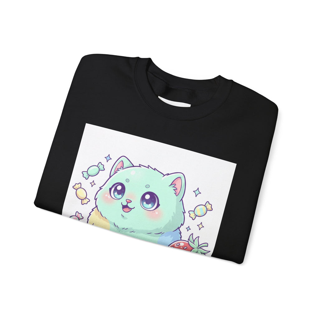 Mildly Unhinged Kawaii Cat Sweatshirt