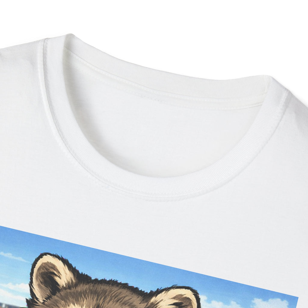 I live here now Raccoon Iced Tea Baseball Tee | T-Shirt | Al Mery's Paradise