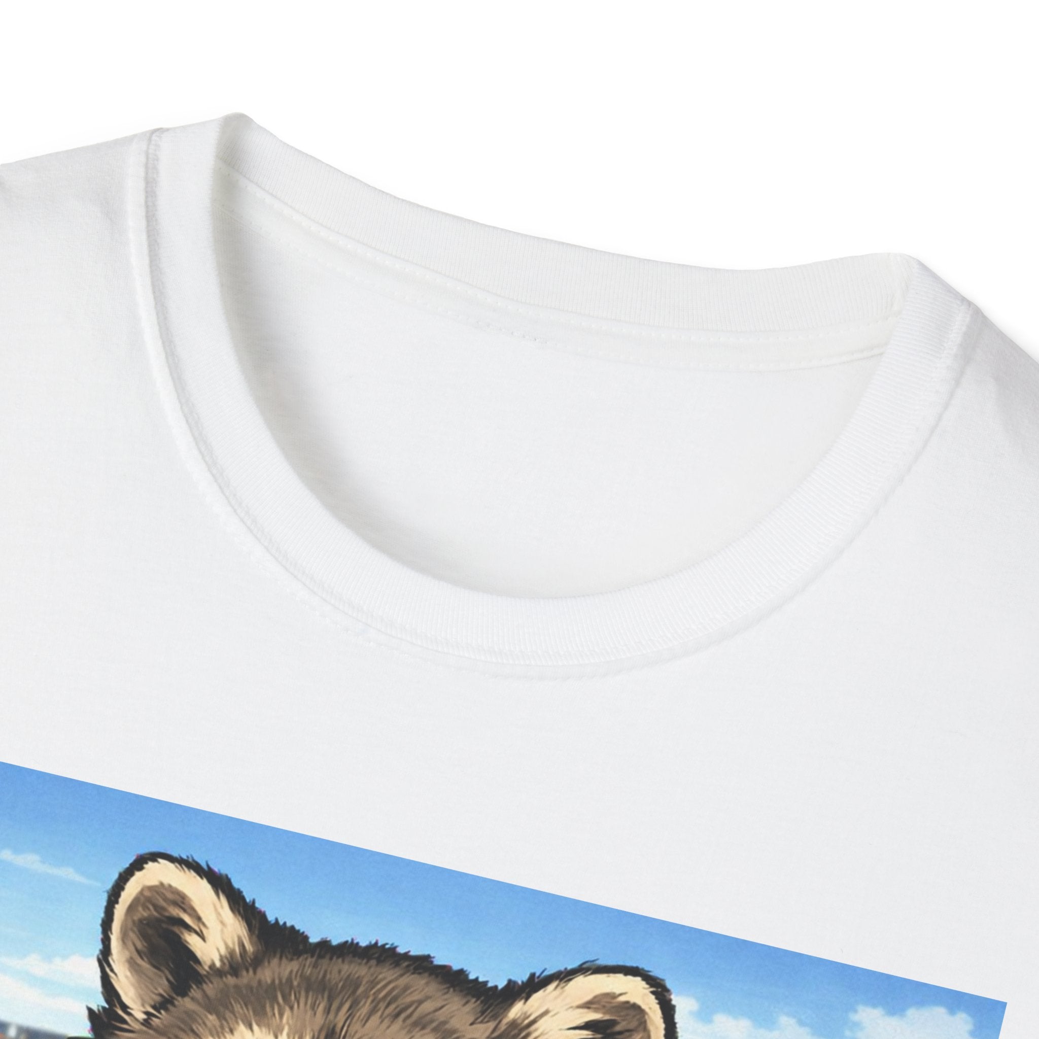 I live here now Raccoon Iced Tea Baseball Tee | T-Shirt | Al Mery's Paradise