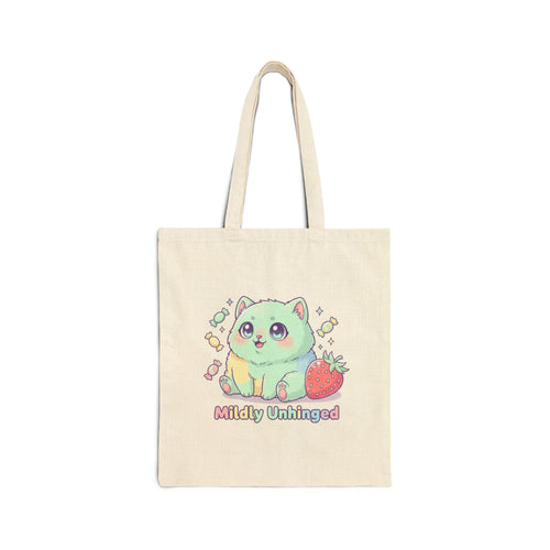 adorably unhinged tiny monster tote | in Natural 15" x 16" | Bags | Al Mery's Paradise