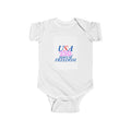 USA 25 Years of Freedom Infant Bodysuit | in White NB (0-3M) | Kids clothes | Al Mery's Paradise