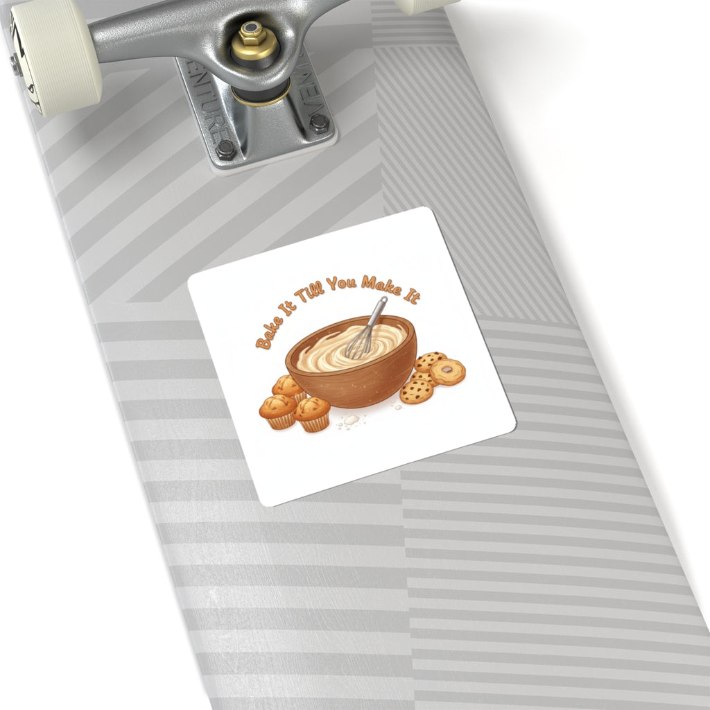 Bake It Till You Make It Sticker | Cozy Baking, Cookie Lover