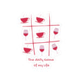Sticker — The Daily Game of My Life | in 3" × 3" White | Paper products | Al Mery's Paradise