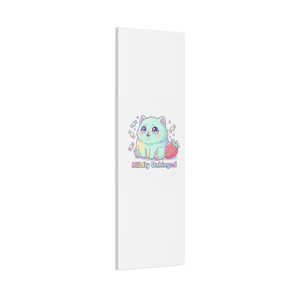 Mildly Unhinged Cute Kawaii Monster Canvas