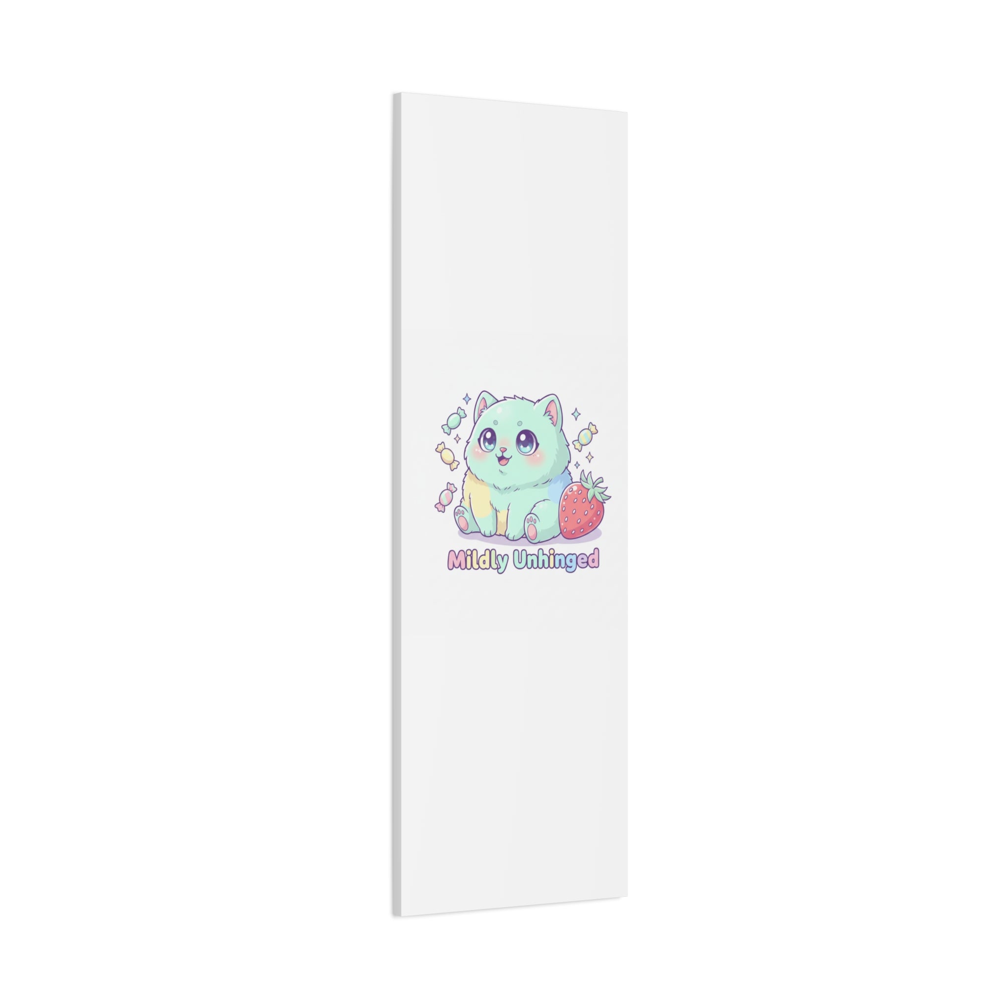 Mildly Unhinged Cute Kawaii Monster Canvas