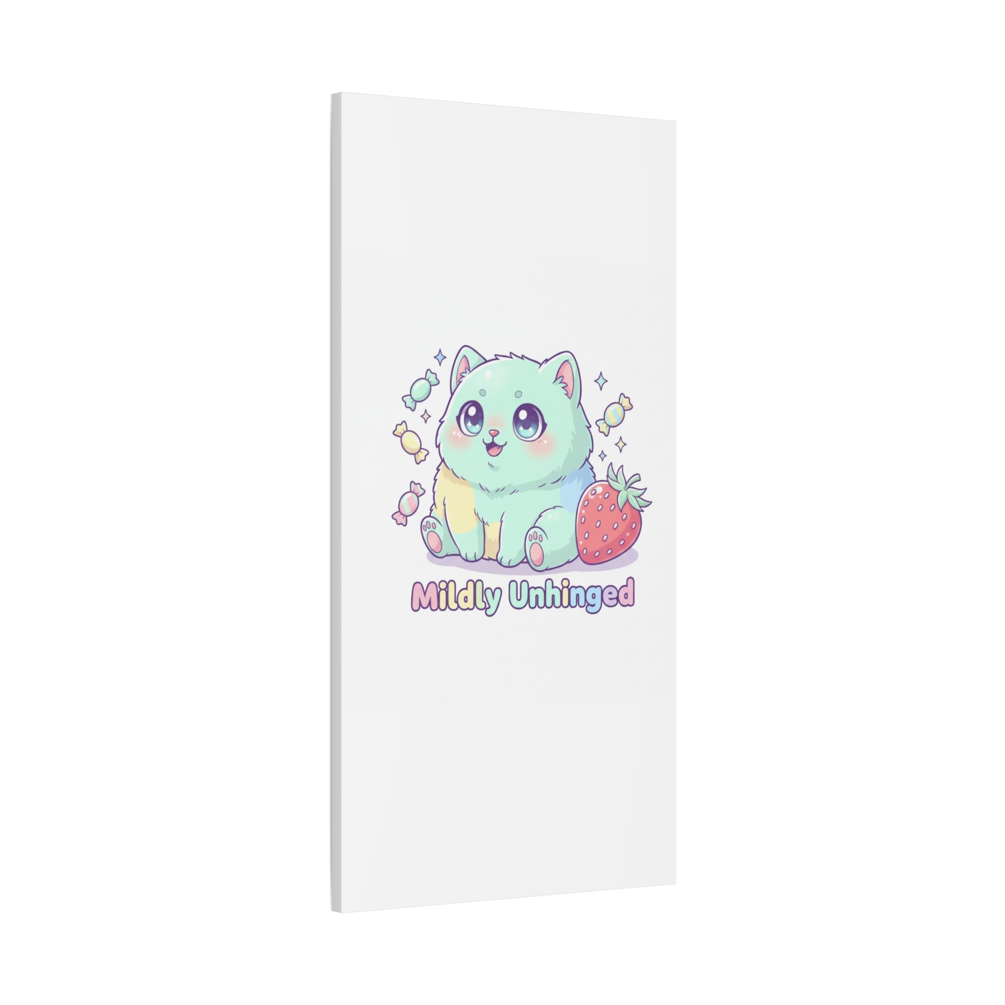 Mildly Unhinged Cute Kawaii Monster Canvas