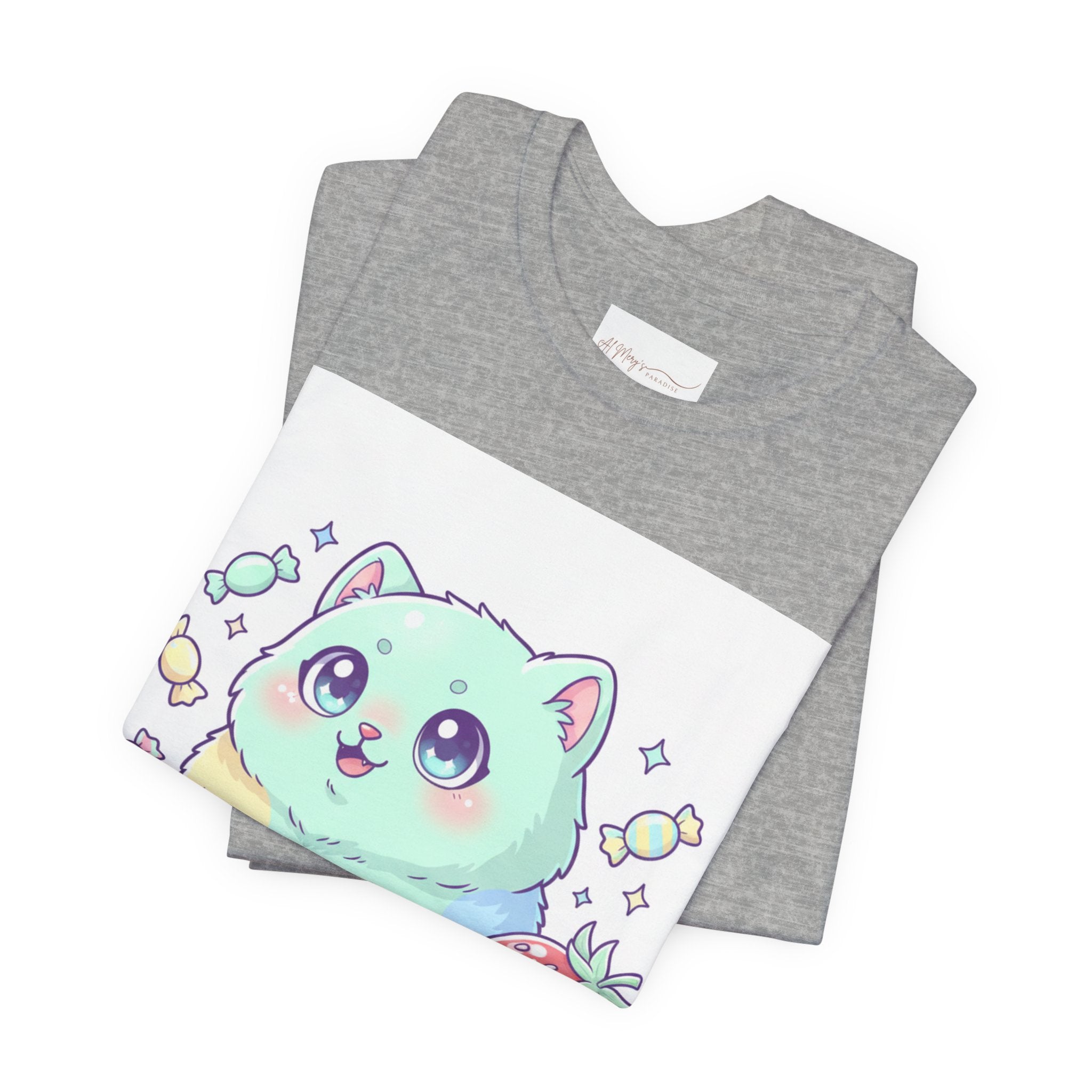Mildly Unhinged Cute Cat Tee | T-Shirt | Al Mery's Paradise