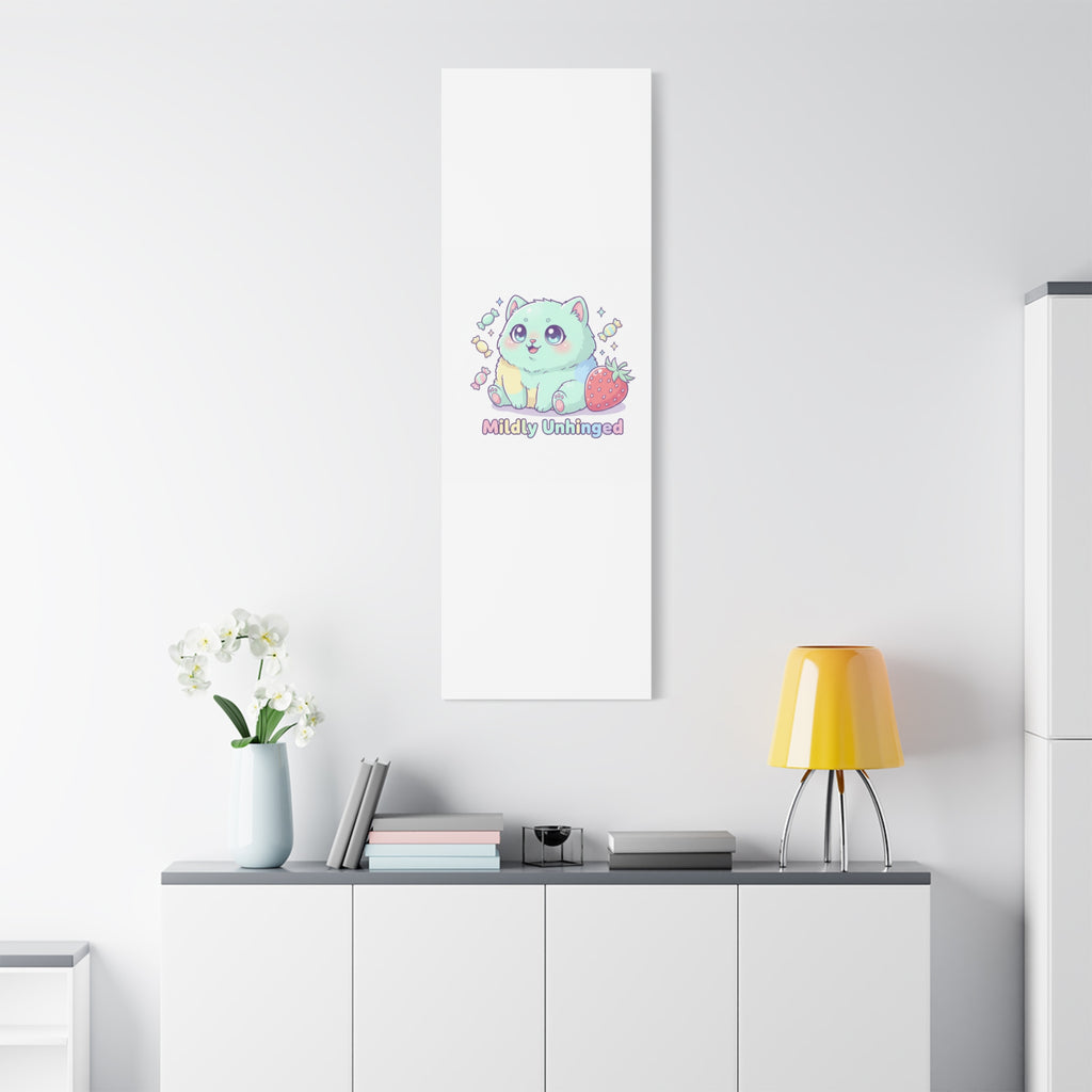 Mildly Unhinged Cute Kawaii Monster Canvas