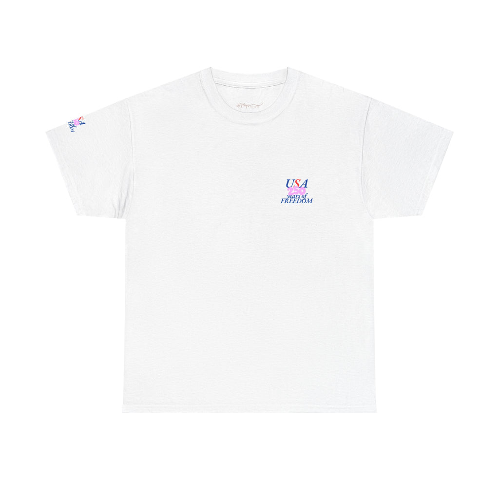 USA 250 Years of Freedom Tee | in White S | T-Shirt | Al Mery's Paradise