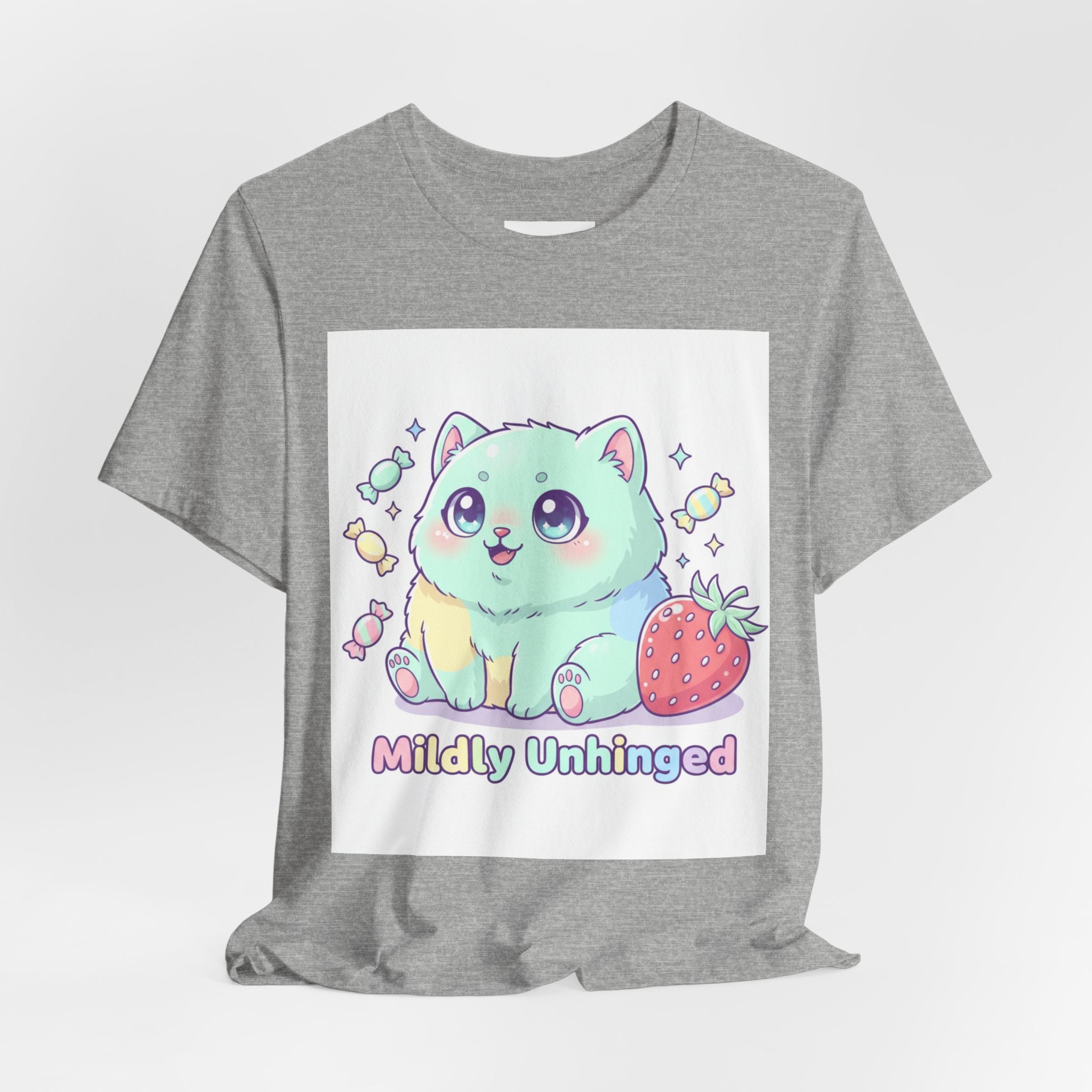Mildly Unhinged Cute Cat Tee | T-Shirt | Al Mery's Paradise