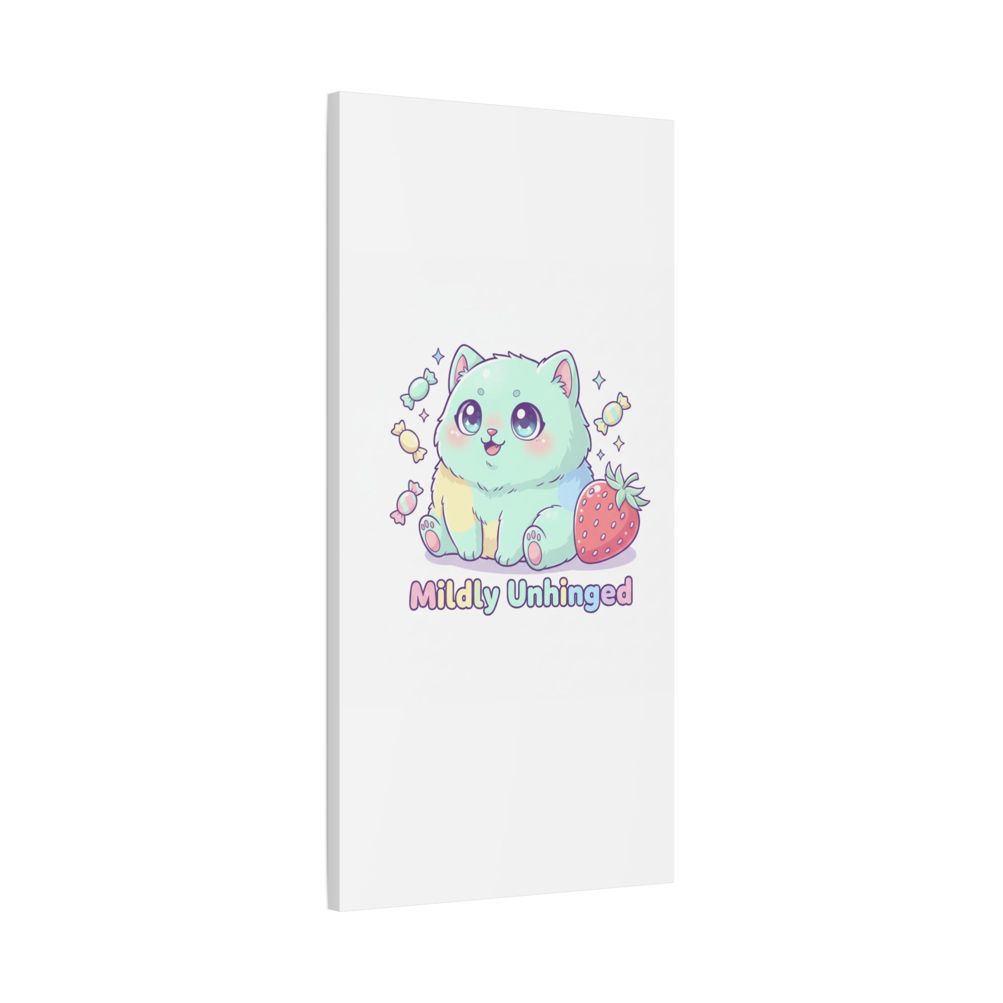 Mildly Unhinged Cute Kawaii Monster Canvas