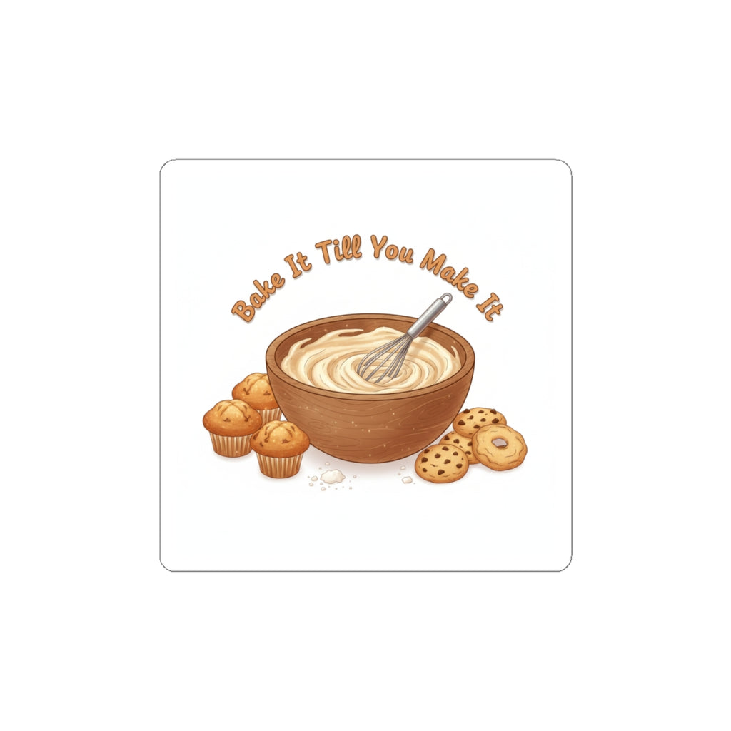 Bake It Till You Make It Sticker | Cozy Baking, Cookie Lover