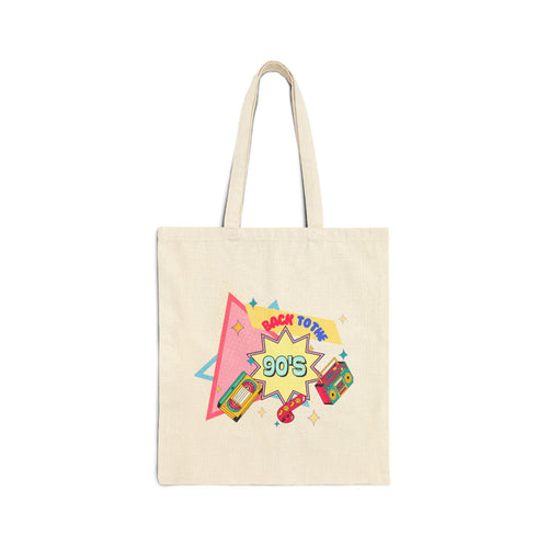 Back to the 90s Tote | in Natural 15" x 16" | Bags | Al Mery's Paradise