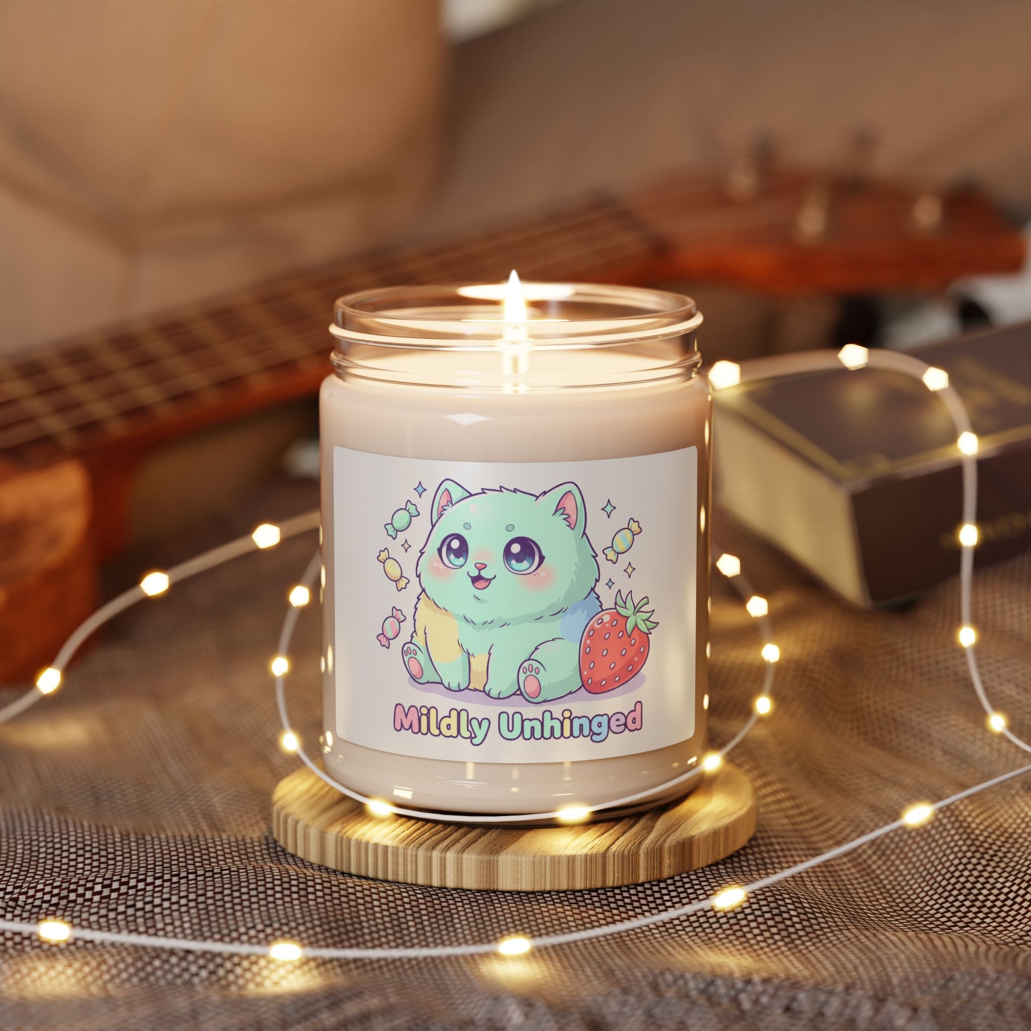 Mildly Unhinged Cute Cat Candle