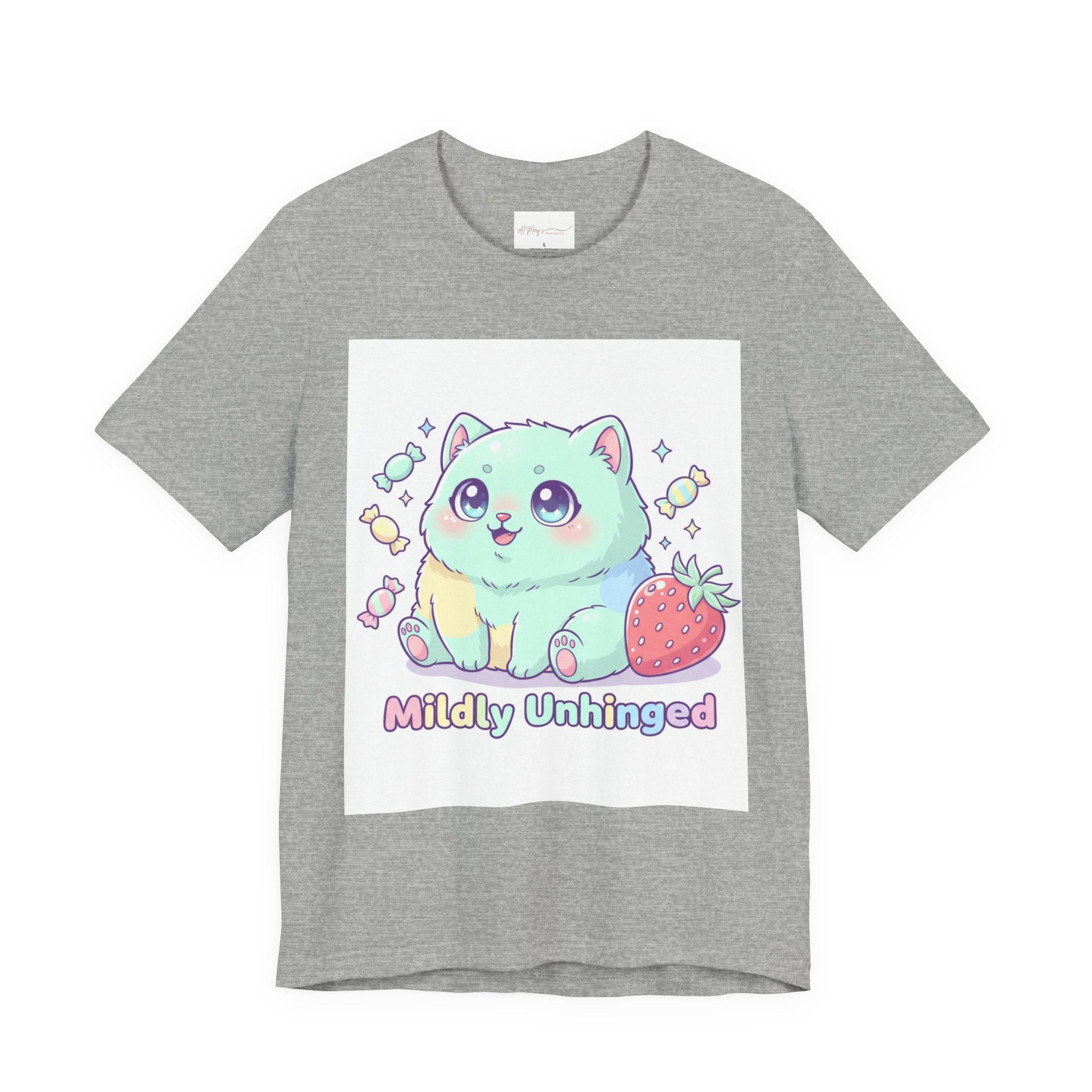 Mildly Unhinged Cute Cat Tee