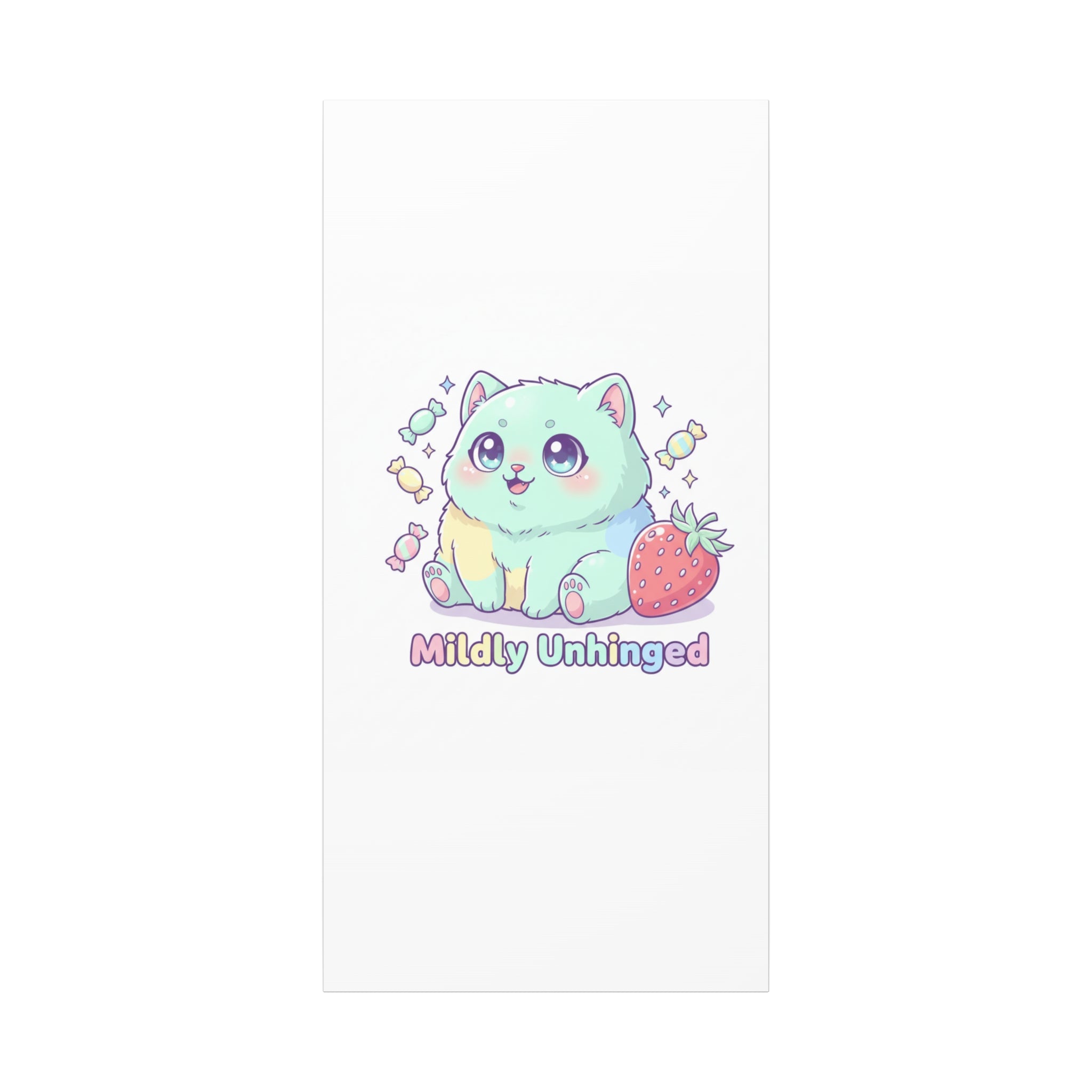 Mildly Unhinged Cute Kawaii Monster Canvas