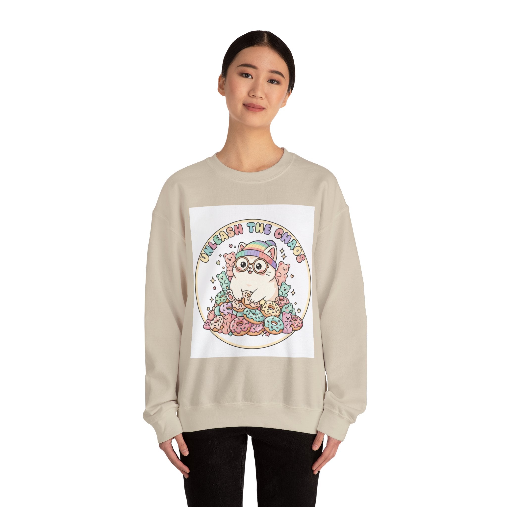 absurd cute tiny monster crewneck