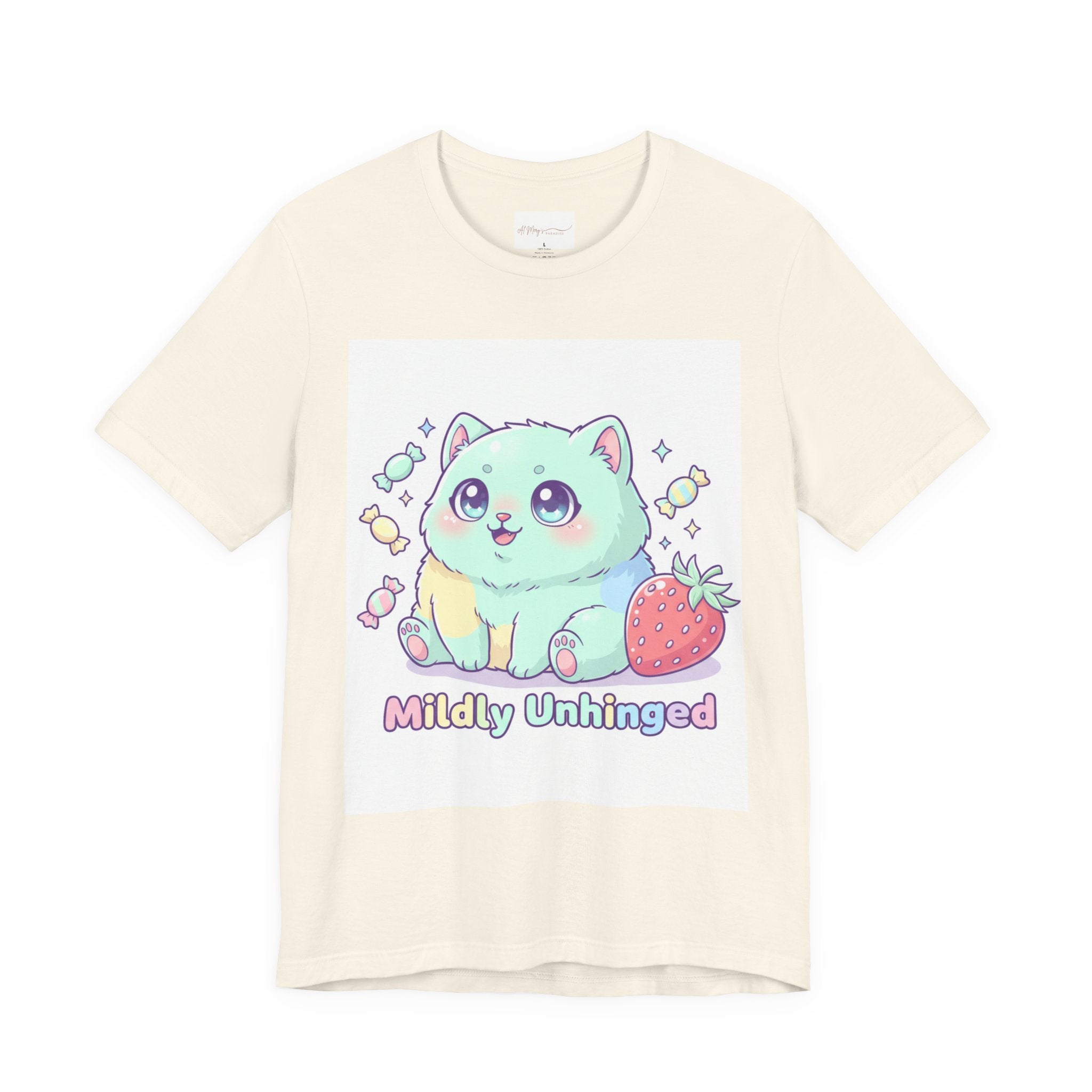 Mildly Unhinged Cute Cat Tee