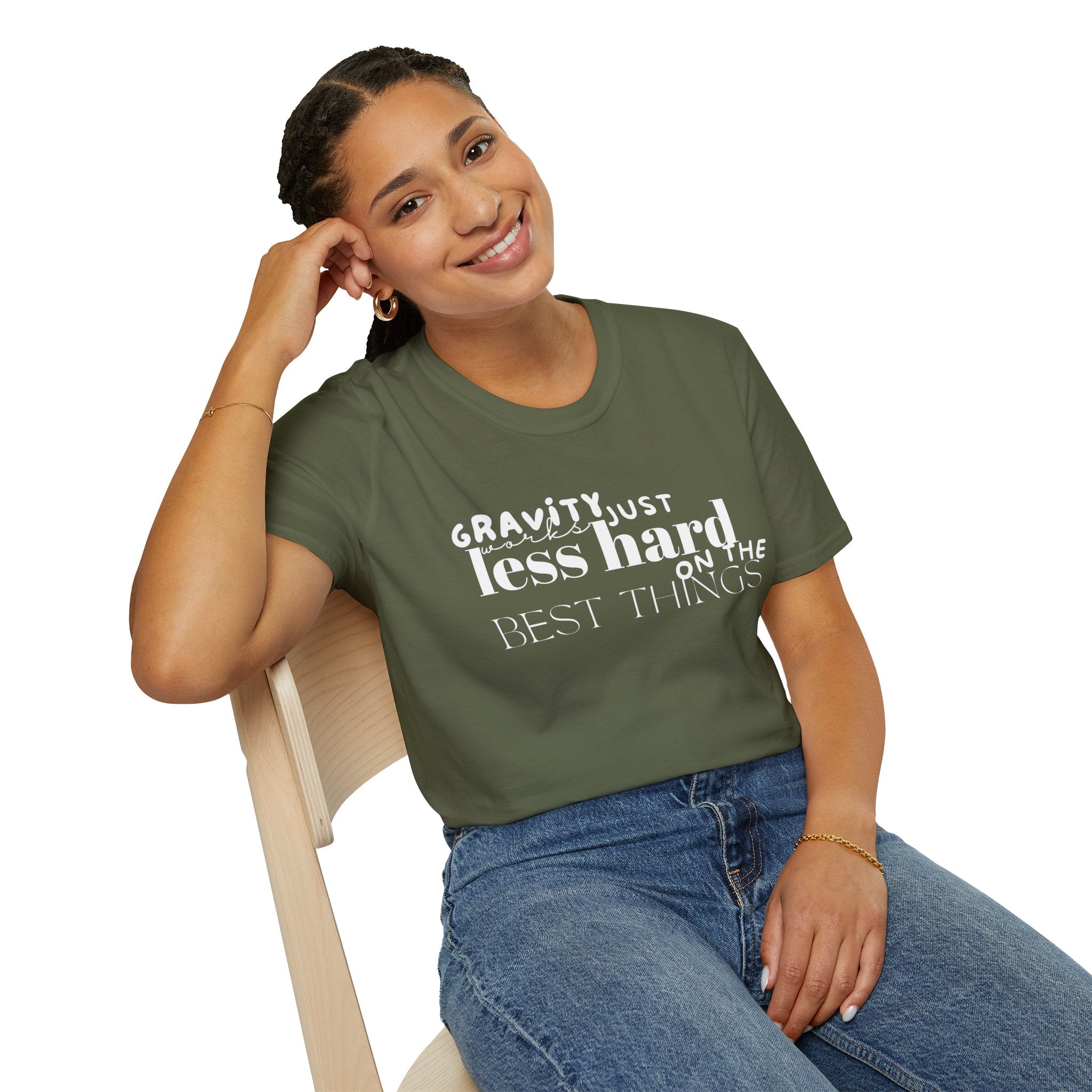 Gravity Just Works Less Hard on the Best Things T-Shirt, ... | T-Shirt | Al Mery's Paradise