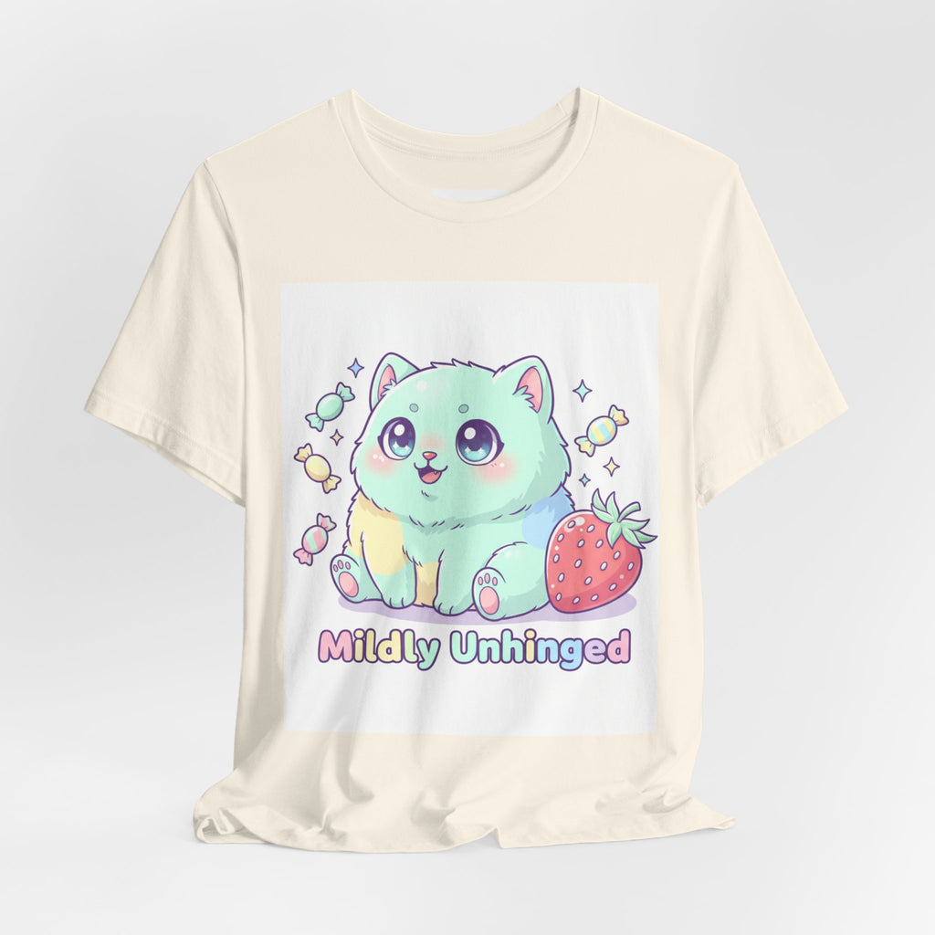 Mildly Unhinged Cute Cat Tee | T-Shirt | Al Mery's Paradise