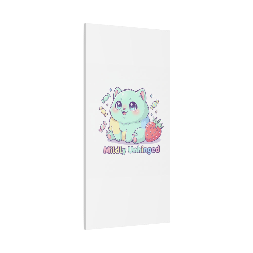 Mildly Unhinged Cute Kawaii Monster Canvas