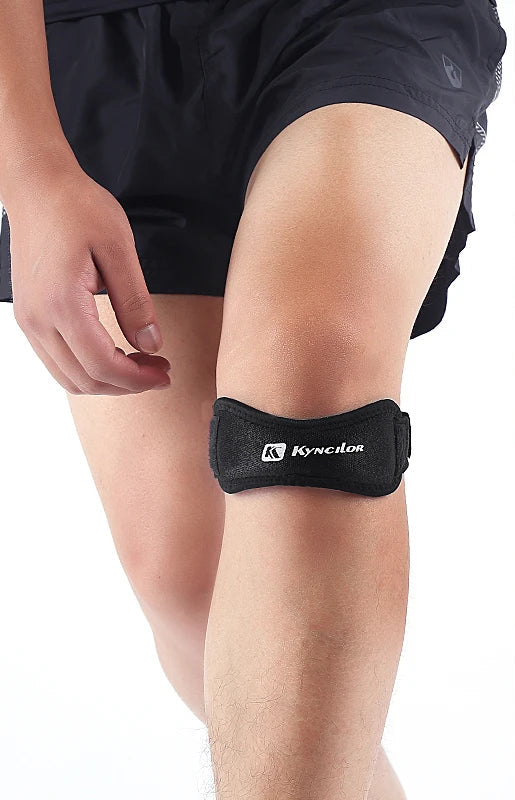 Adjustable Patella Knee Support Strap with Silicone Gel for Sport
