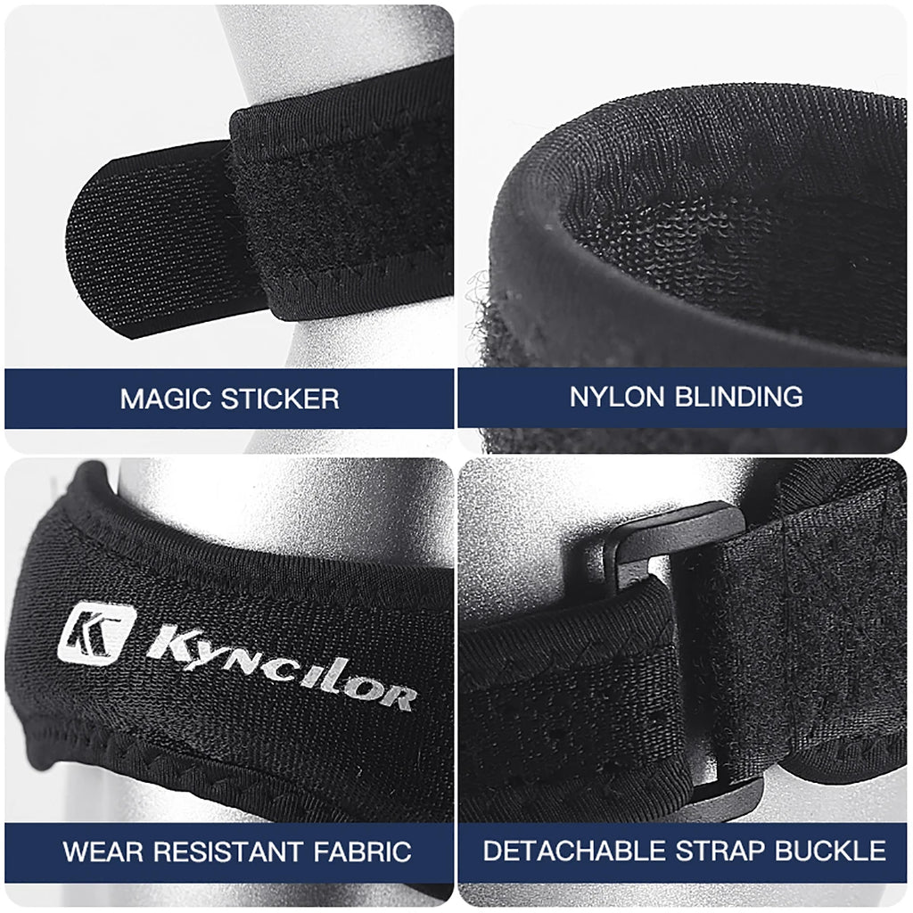 Adjustable Patella Knee Support Strap with Silicone Gel for Sport